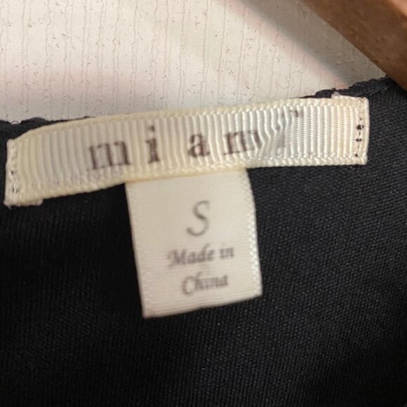 Miami Black Eyelash Edge Lace Sleeveless Fit & Flare Cocktail Mini Dress Small - Picture 2 of 10